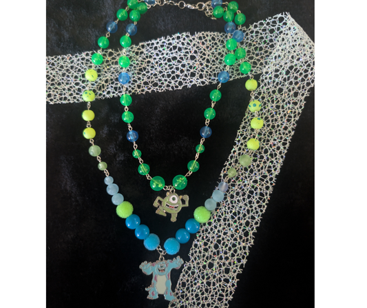Bestie Scares // Glow-in-the-Dark Character Necklace Set